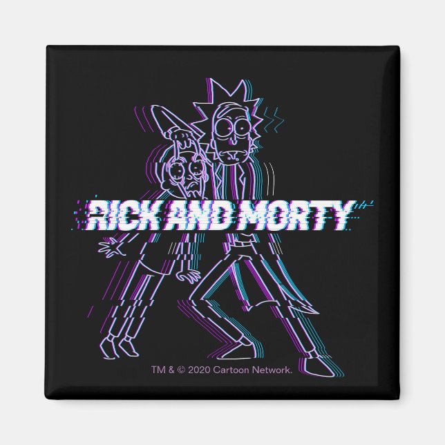 Imán RICK AND MORTY™ | Rick Y Mortalidad Desgarrados (Frente)