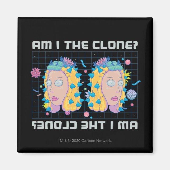 Imán RICK AND MORTY™ | ¿Soy El Clon? (Frente)