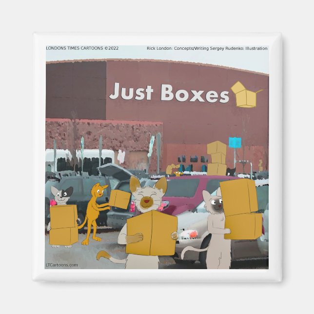 Imán Rick London Big Box Stores Para Cats Comic (Frente)