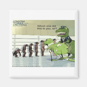 Imán Rick London Divertido Lineup Policial de Dinosauri