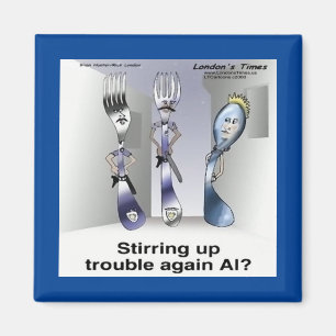 Imán Rick London Funny Silverware Police