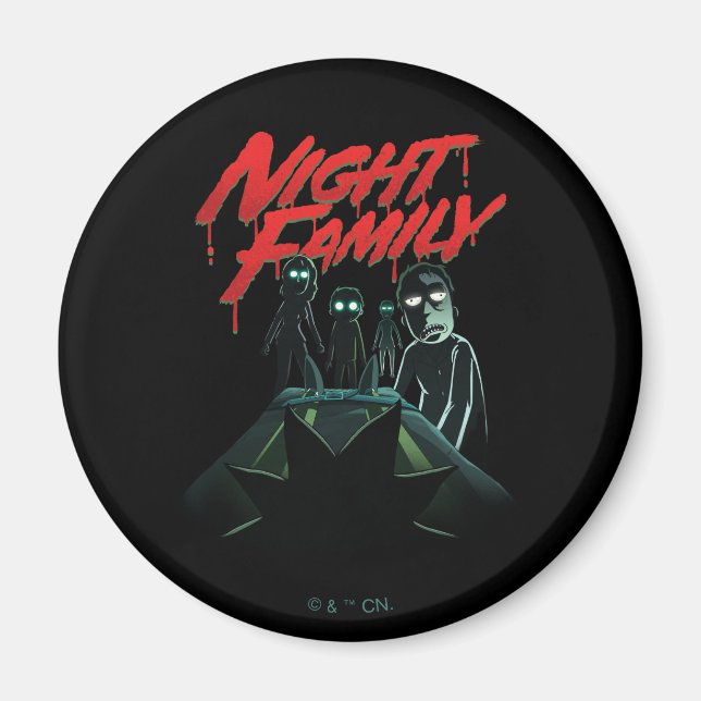 Imán RICK Y MORTY™ | Familia Nocturna (Frente)