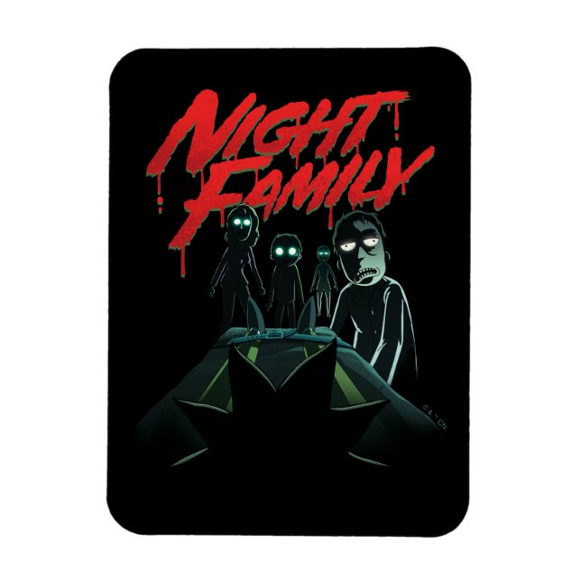 Imán RICK Y MORTY™ | Familia Nocturna (Vertical)