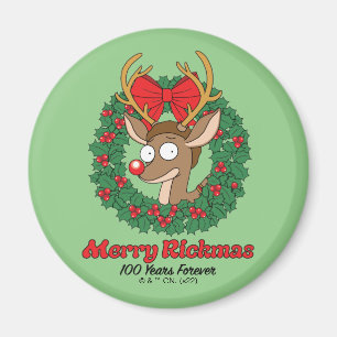 Imán Rick y Morty Mortalidad de renos Merry Rickmas