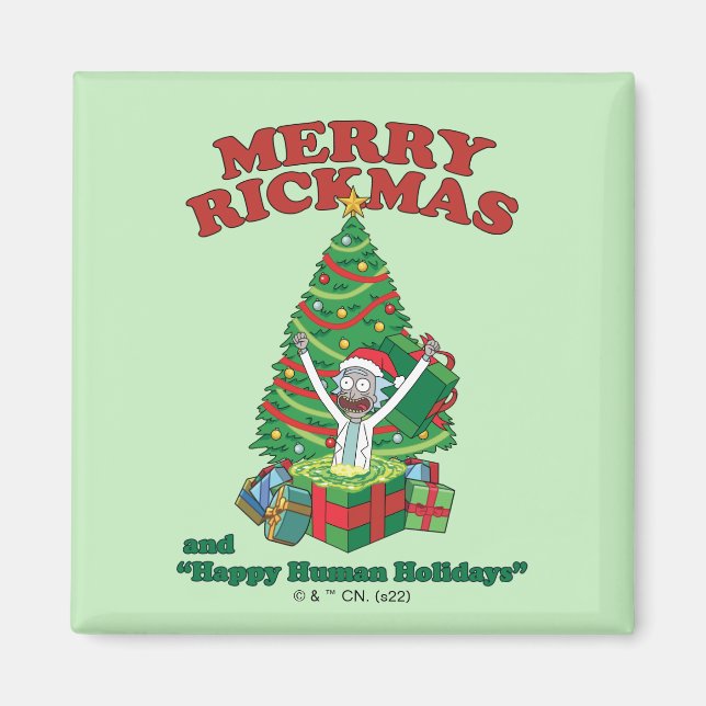 Imán Rick y Morty | Portal Rick Merry Rickmas (Frente)