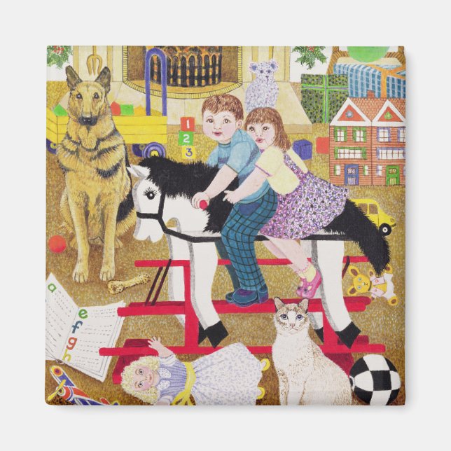 Imán Ride-a-Cock-Horse (Frente)