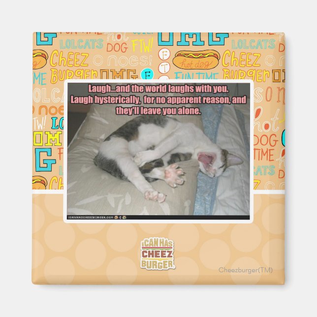 Imán Ríe y el mundo se ríe contigo (Frente)