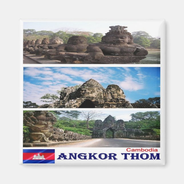 Imán Rif. KH Cambodia, Angkor Thom, Fridge (Frente)