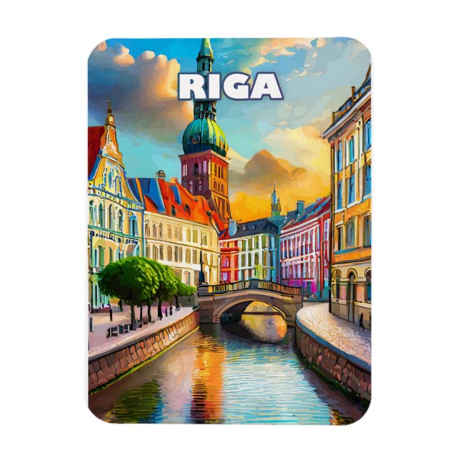 Imán Riga, perle de la Baltique, aux mille couleurs (Vertical)