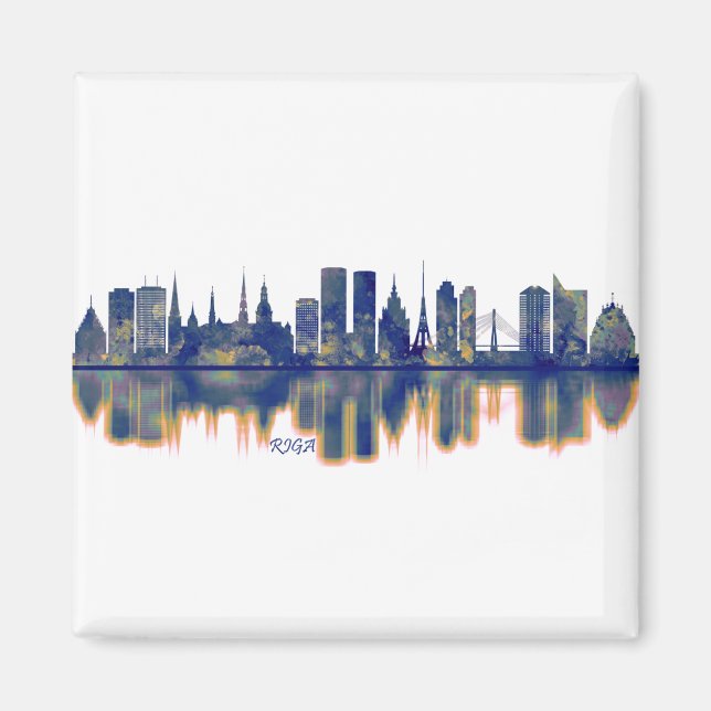 Imán Riga Skyline (Frente)