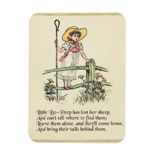 Imán Rima infantil Little Bo Peep