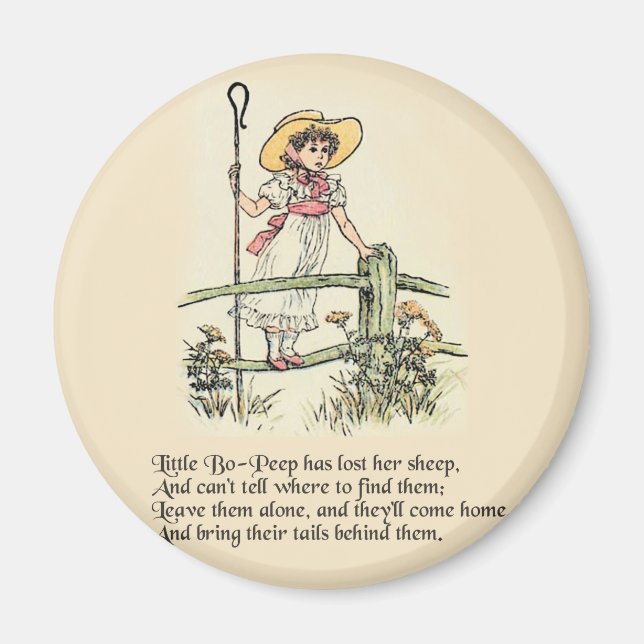 Imán Rima infantil Little Bo Peep (Frente)