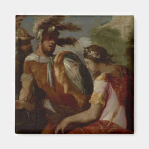 Imán Rinaldo y el escudo espejo, c.1650-55