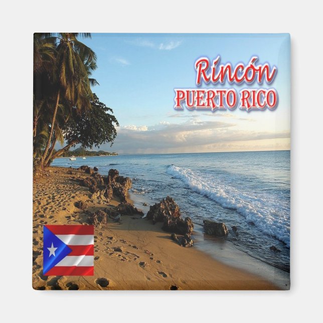 Imán RINCON zPR013, Puerto Rico, América, Fridge (Frente)
