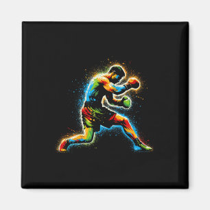 Imán Ring Boxeo Martial Art Sport Kickboxer Trai