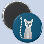 Imán Ring Tail Lemur<br><div class="desc">Un divertido diseño de Ring Tail Lemur para los amantes de los animales. Arte original de Nic Squirrell.</div>