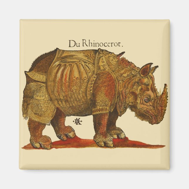 Imán Rinocerontes de Durer (Frente)