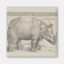 Rinocerontes, Woodcut por Albrecht Durer