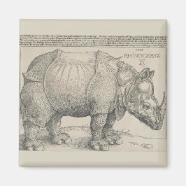 Imán Rinocerontes, Woodcut por Albrecht Durer