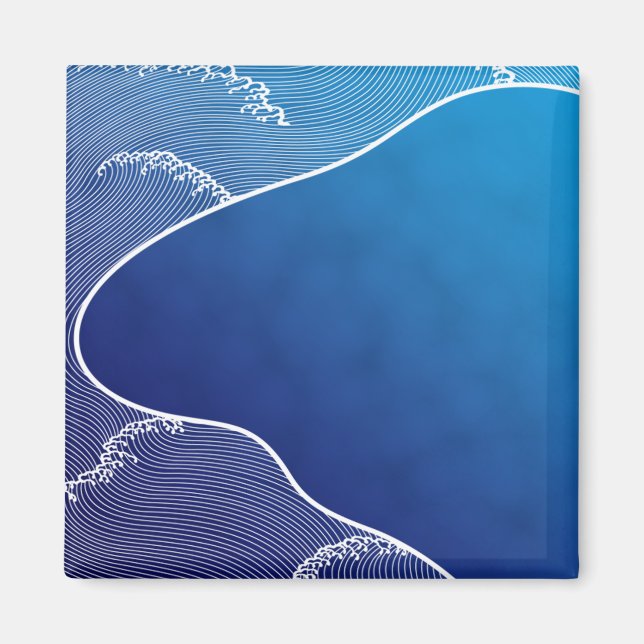 Imán río azul (Frente)