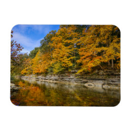 Imán Río azul en otoño