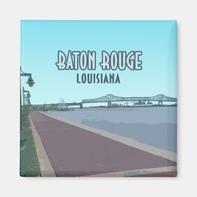 Imán Río Baton Rouge Mississippi Louisiana (Frente)