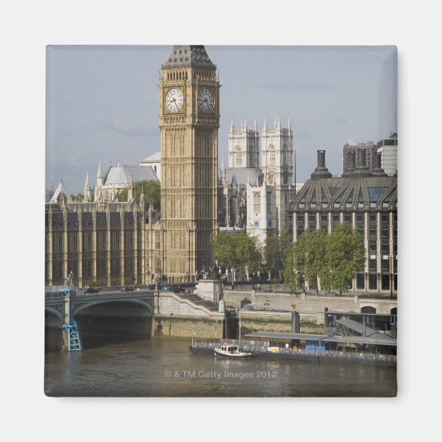 Imán Río Big Ben y Támesis (Frente)