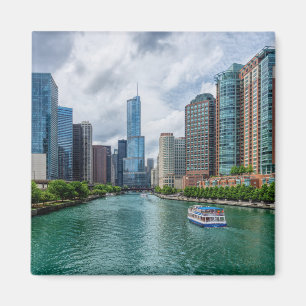 Imán Río Chicago y Torre Trump