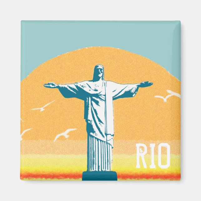 Imán Río - Corcovado - Jesucristo el Redentor (Frente)