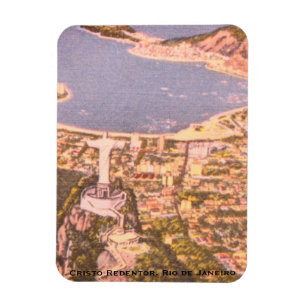 Imán Río de Janeiro, Brasil (Cristo Redentor) Art Déco