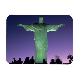 Imán Río de Janeiro, Brasil. la estatua del Cristo en