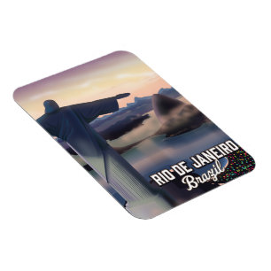 Imán Río de Janeiro Brasil poster de viajes.