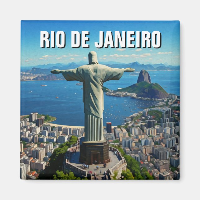 Imán Río de Janeiro Cristo Redentor (Frente)