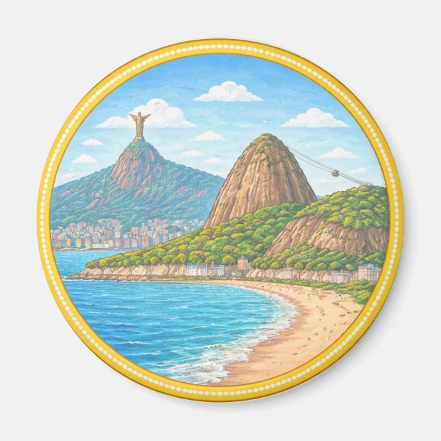Imán Río de Janeiro de Brasil (Frente)