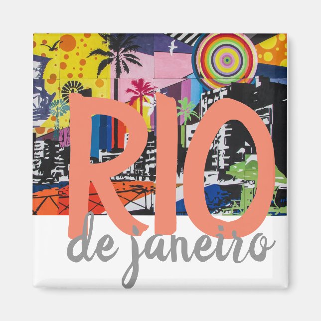 Imán Río de Janeiro Magnet Brasil (Frente)