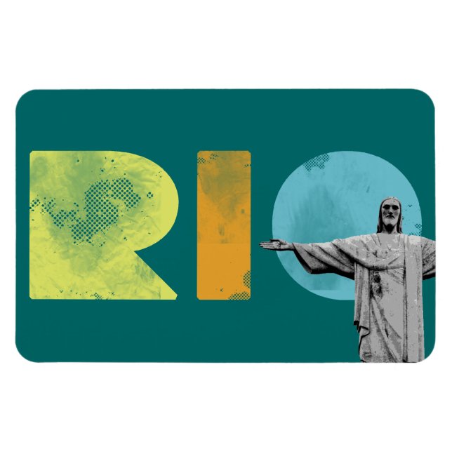 Imán río de janeiro y cristo redentor (Horizontal)
