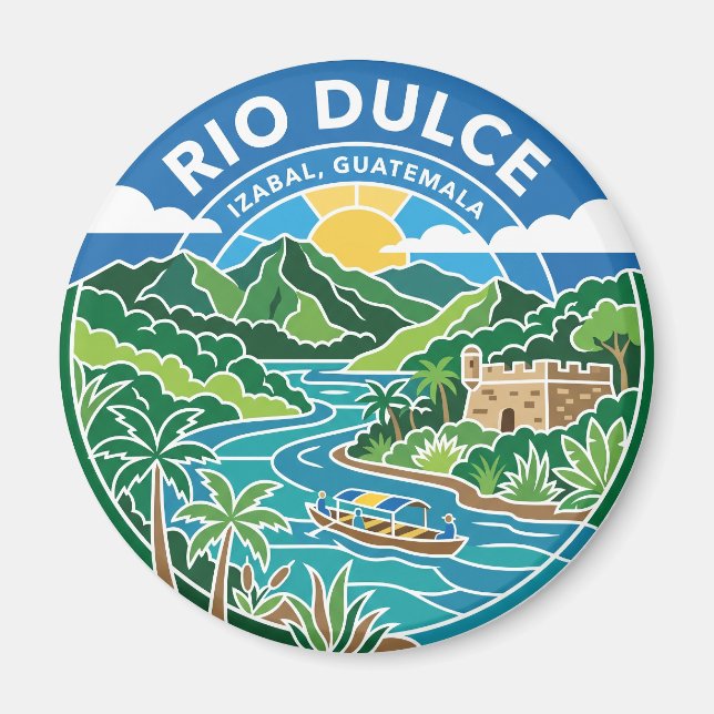 Imán Río Dulce Guatemala (Frente)