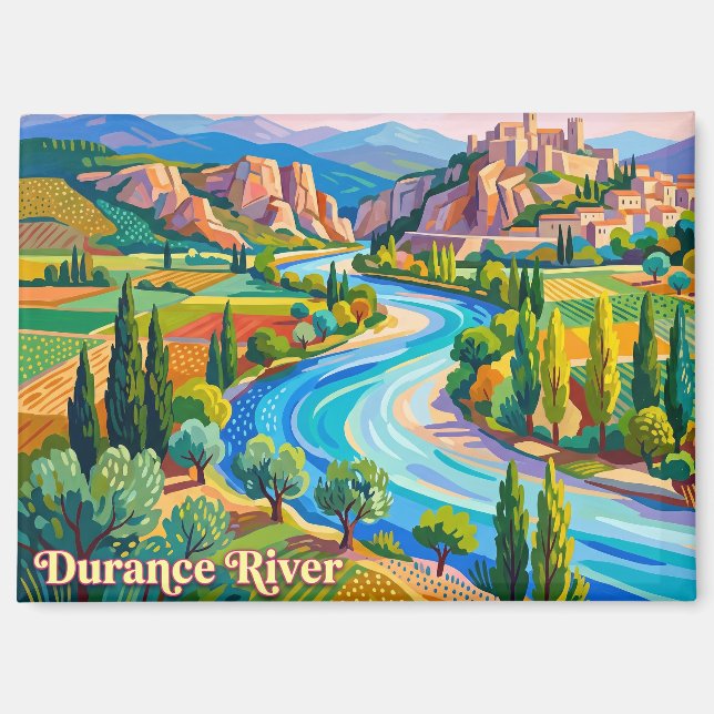 Imán Río Durance Francia (Anverso)