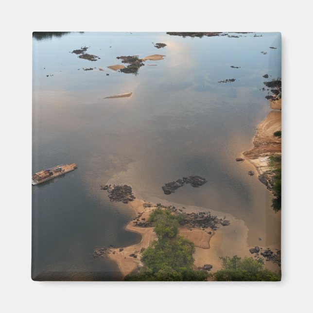 Imán Río Essequibo, el río más largo de Guyana, y 2 (Frente)