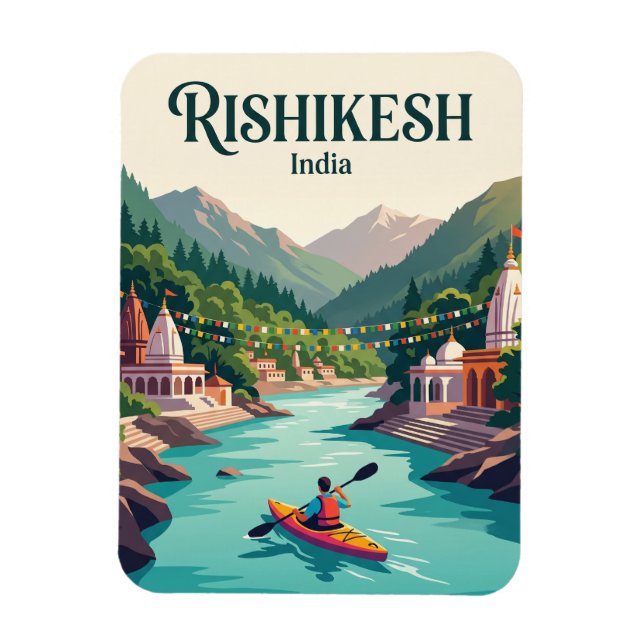Imán Río Ganges Rishikesh India (Vertical)