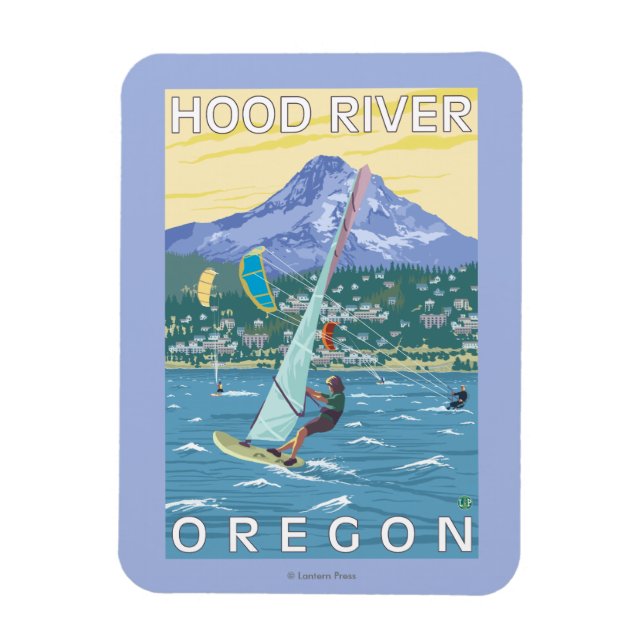 Imán Río Hood, Surfistas ORWind y Kite Boarders (Vertical)