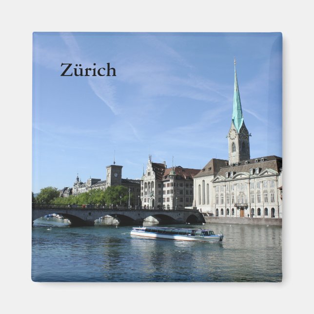 Imán Río Limmat en Zúrich (Frente)