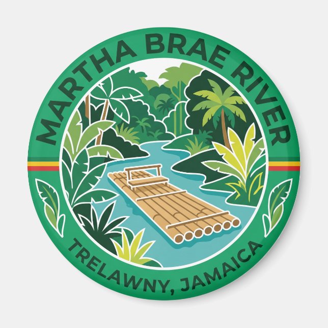 Imán Río Martha Brae Jamaica (Frente)