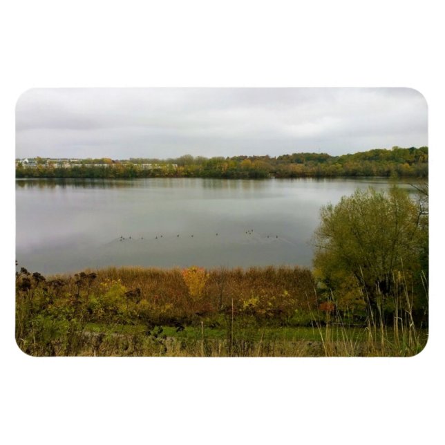 Imán Río Milwaukee, West Bend, Wisconsin (Horizontal)
