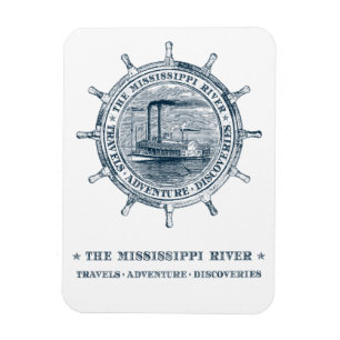 Imán Río Misisipi. Viajes. Aventura. Descubrimientos