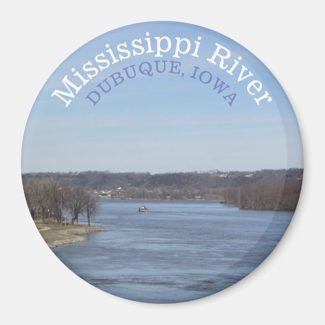 Imán Río Mississippi, Revista de recuerdos de Dubuque I (Frente)
