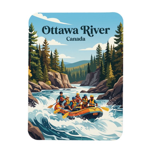 Imán Río Ottawa Canadá (Vertical)