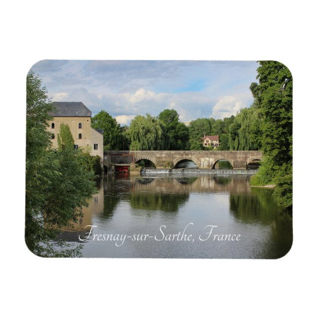 Imán Río Sarthe, Fresnay-sur-Sarthe, Francia (Horizontal)