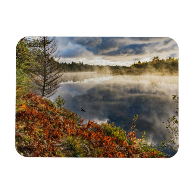 Imán Río Tahquamenon Sunrise | Paraíso, Michigan (Horizontal)