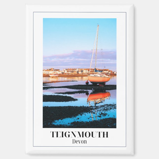 Imán Río Teign, Teignbridge, Devon (Anverso)
